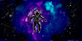 Drawing of Astronaut by Eclat de Lune