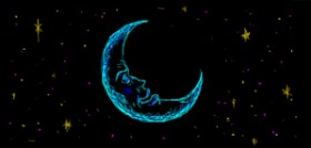 Drawing of Moon by InesEve
