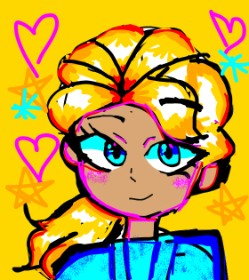 ⁠✿mina⁠♡🇧🇷 の エルサ（ディズニー） の絵