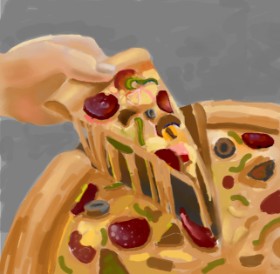 Ja の ピザ の絵