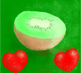 Loves の キウイフルーツ の絵