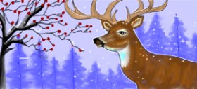 Debidolittle の トナカイ の絵