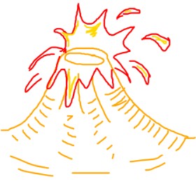 dogod の 火山 の絵