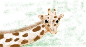Drawing of Giraffe by Banana