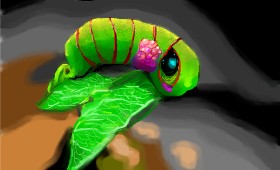 Drawing of Caterpillar by Herbert
