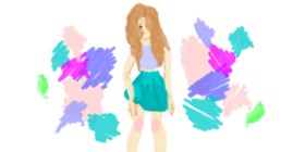 Athena の スカート の絵