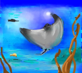 Рисунок на тему «Скат» — автор: Mike