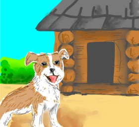 Peek の 犬小屋 の絵