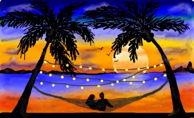 Drawing of Beach by Fever