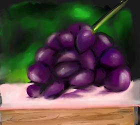 Drawing of Grapes by Ankita Sharma