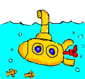 bella の 潜水艦 の絵