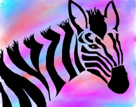 Zebra-Zeichnung von Freny