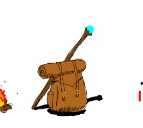Ahhhhhh の バックパック の絵