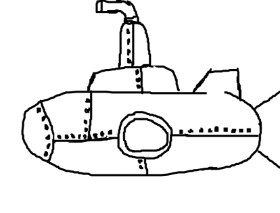 Anonymous の 潜水艦 の絵