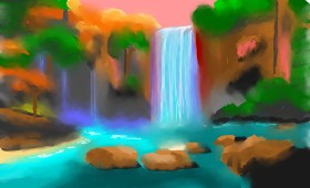 Рисунок на тему «Водопад» — автор: Herbert