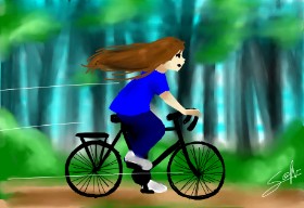 Drawing of Bicycle by Sophie_draw24