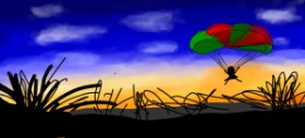 Unknown の パラシュート の絵