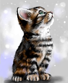 Рисунок на тему «Котенок» — автор: Яandi