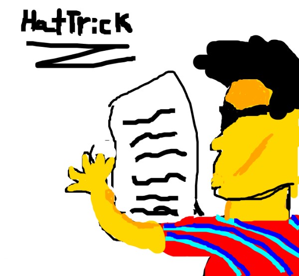 HATTRICK の 新聞 の絵