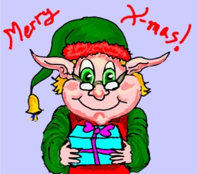 Michelle の クリスマスエルフ の絵