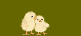 robee の イースターのひよこ の絵