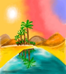 Loz の オアシス の絵