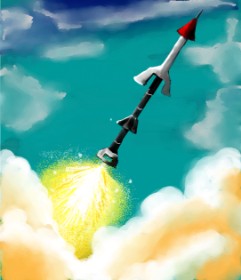 Рисунок на тему «Ракета» — автор: 🌌Mom💕E🌌