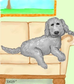 GreyhoundMama の ソファ の絵