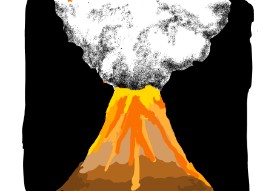 Lsk の 火山 の絵