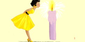 Drawing of Candle by Helena