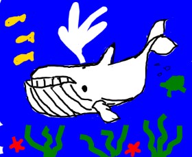 Kamie の クジラ の絵