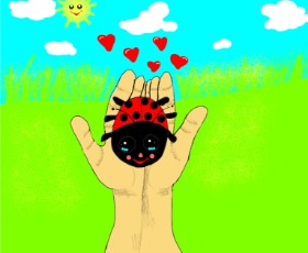 Zerous 👩‍🎤 の てんとう虫 の絵