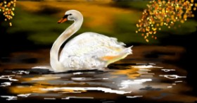 Eclat de Lune の 白鳥 の絵