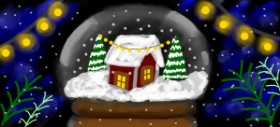 Рисунок на тему «Снежный шар» — автор: Nas Z
