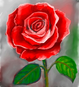 Рисунок на тему «Роза» — автор: GreyhoundMama