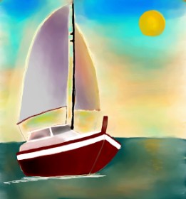 Drawing of Boat by MEL