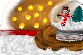 Рисунок на тему «Снежный шар» — автор: Mia