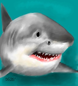 Рисунок на тему «Акула» — автор: GreyhoundMama