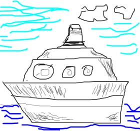 tt の ボート の絵