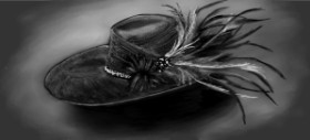 Drawing of Feather by Çhåching