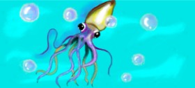 Debidolittle の イカ の絵