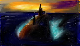 Mia の 潜水艦 の絵