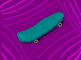 shishi の スケートボード の絵