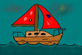 Рисунок на тему «Парусное судно» — автор: jake