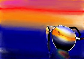 Drawing of Sunglasses by Autumn