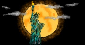 Eclat de Lune の 自由の女神像 の絵