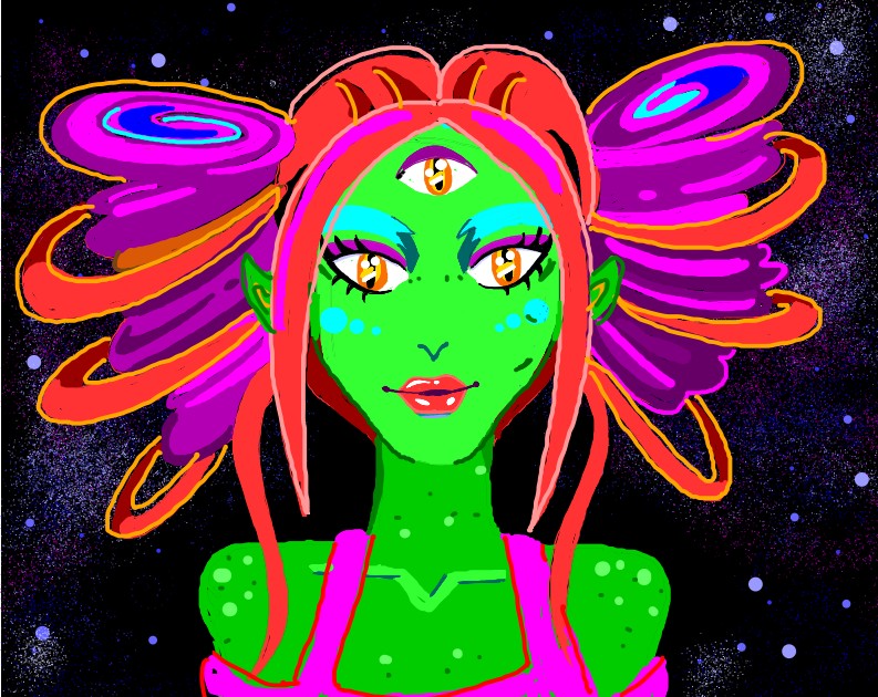 Alien Drawing - Gallery and How to Draw Videos!