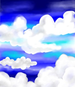 Snowy の 雲 の絵