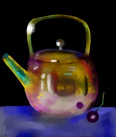 ヴィクトル の ティーポット の絵