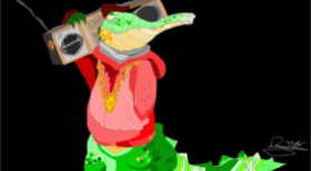 Drawing of Alligator by Lucy